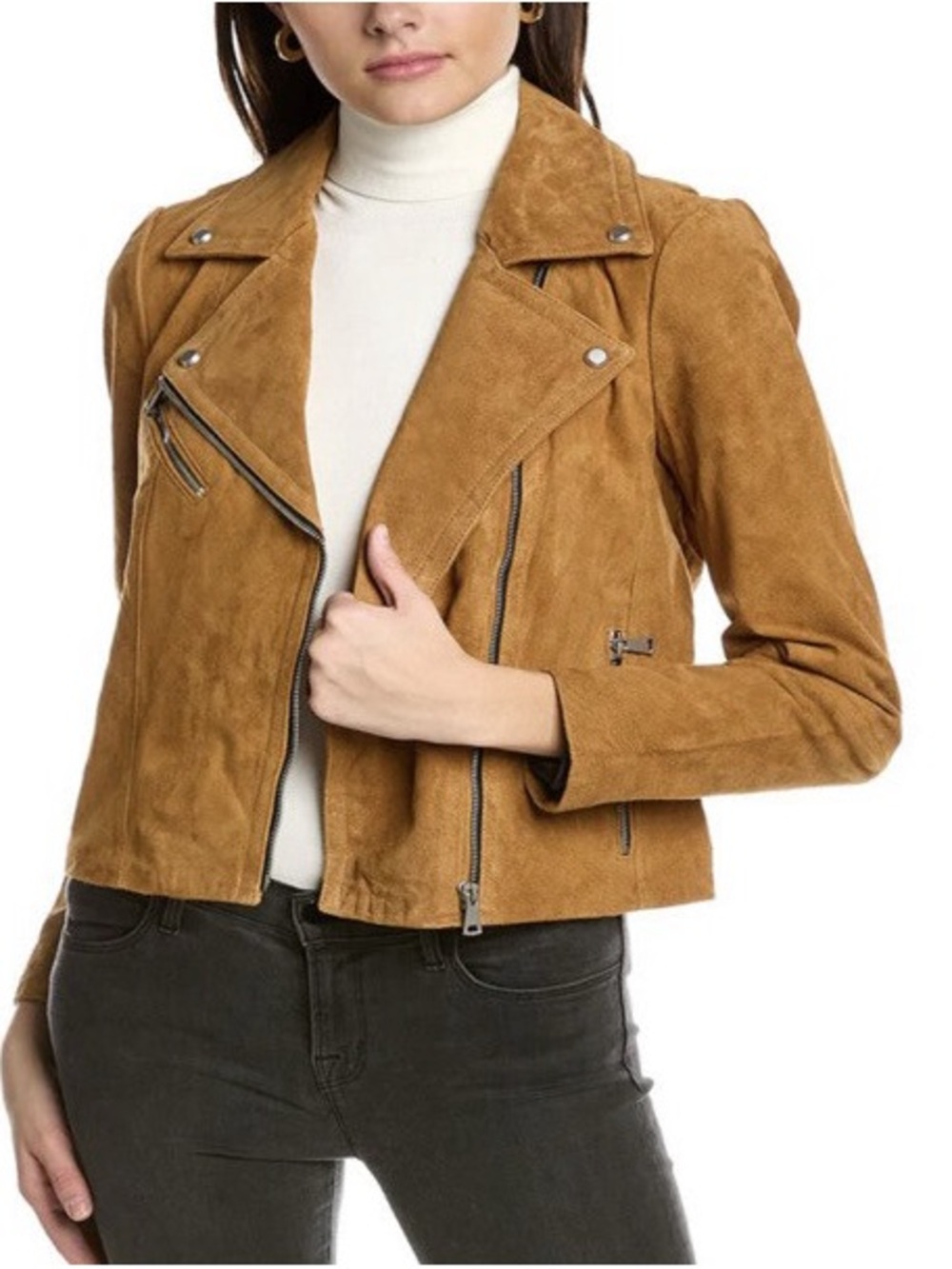 BAGATELLE BIKER Jacket - Camel Brown